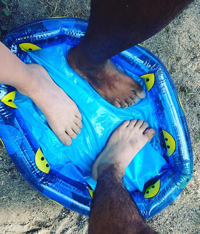 Piscina de 3 pies... literalmente