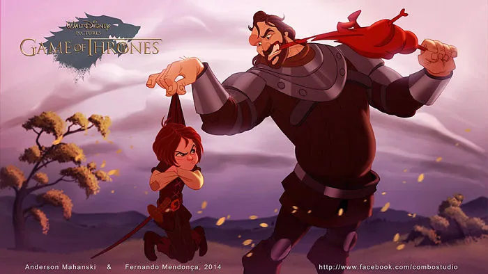 Arya Stark y El Perro