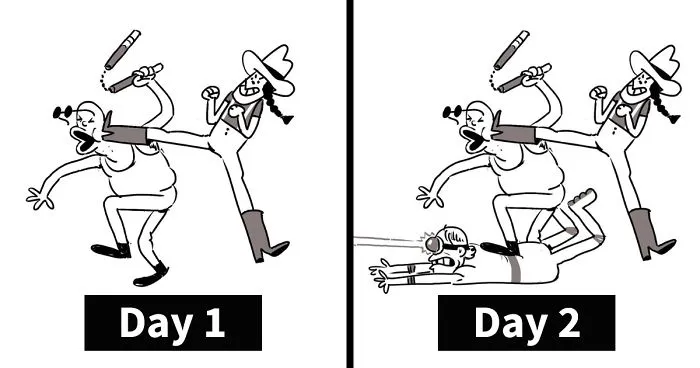 Artist Challenges Himself To Add One Character To Fight Scene A Day Until It Gets Too Big To Upload On Twitter