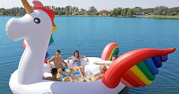Fitting Up To Six People, These Giant Unicorn Floats Are Here To Change Your Summer Parties