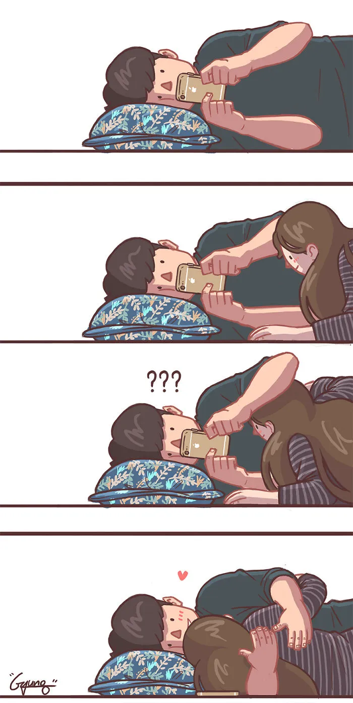 41 Couple Comics That Are Too Relatable If You Have A Clingy And Cute Girlfriend