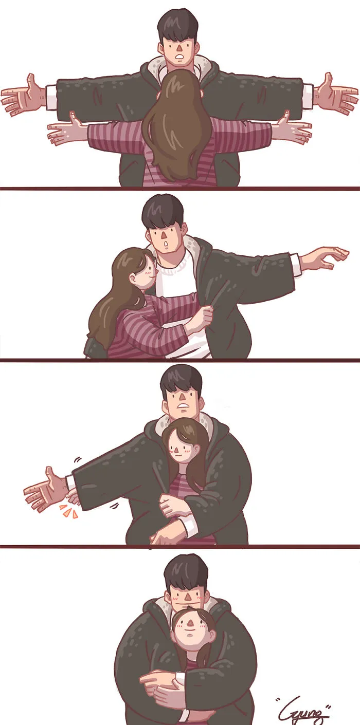 41 Couple Comics That Are Too Relatable If You Have A Clingy And Cute Girlfriend