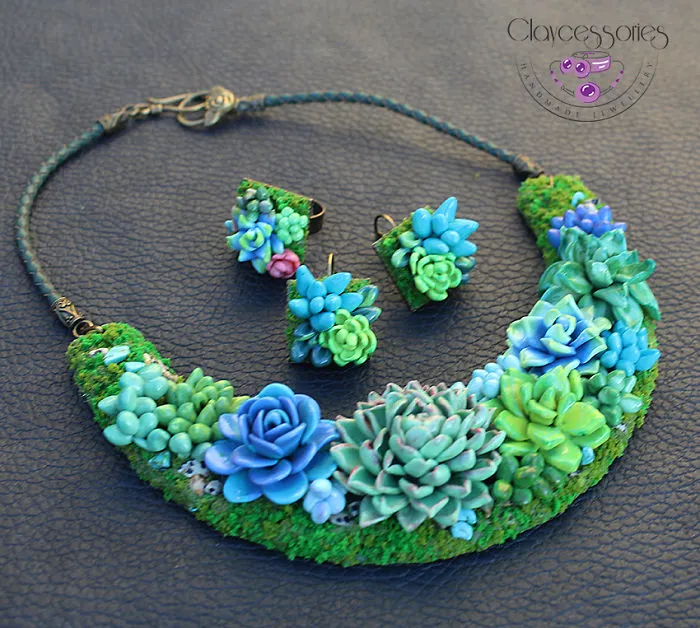 I Use Polymer Clay To Create Floral Jewellery