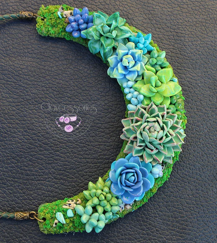 I Use Polymer Clay To Create Floral Jewellery