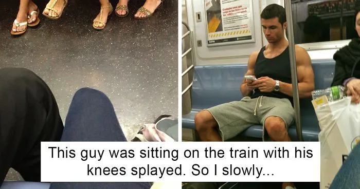 Woman Sick Of Men Spreading Legs In Subway Gets Revenge, And Here's How Men Respond