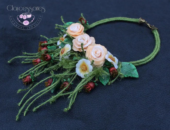 I Use Polymer Clay To Create Floral Jewellery