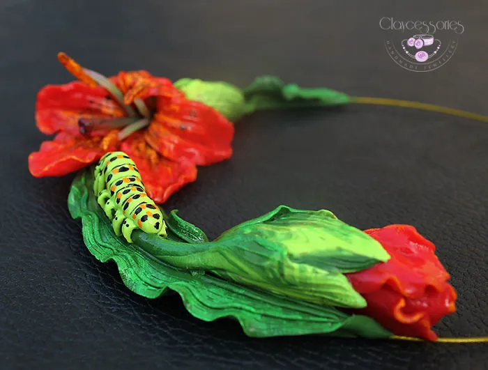 I Use Polymer Clay To Create Floral Jewellery