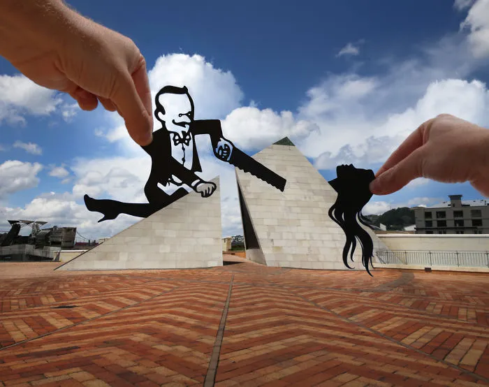 I Keep Transforming Famous Landmarks And Random Places Using Paper Cutouts (New Pics)
