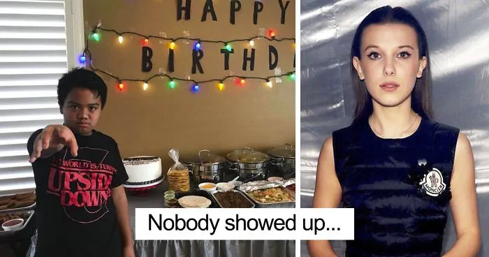 No One Came To This Kids 'Stranger Things' Birthday Party And Here's How Millie Bobby Brown Reacted