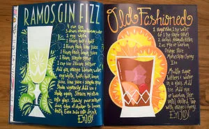 I Illustrated 50 Classic Cocktails From Cut Paper, And Made A Book
