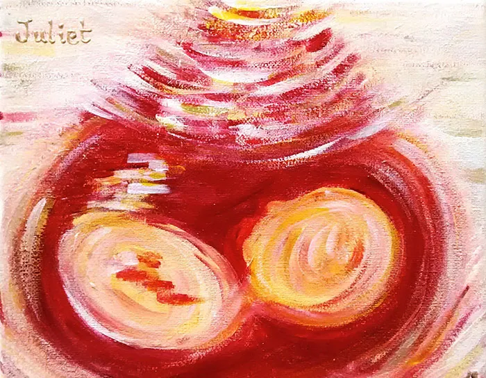 This Artist Transforms Black-And-White Sonograms Into Colorful Paintings