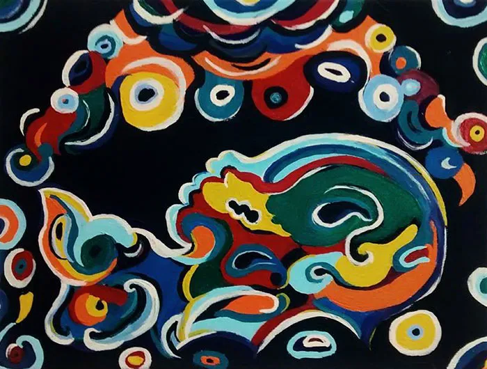 This Artist Transforms Black-And-White Sonograms Into Colorful Paintings