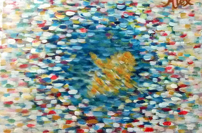 This Artist Transforms Black-And-White Sonograms Into Colorful Paintings