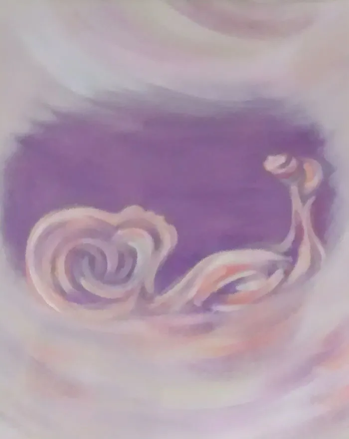 This Artist Transforms Black-And-White Sonograms Into Colorful Paintings