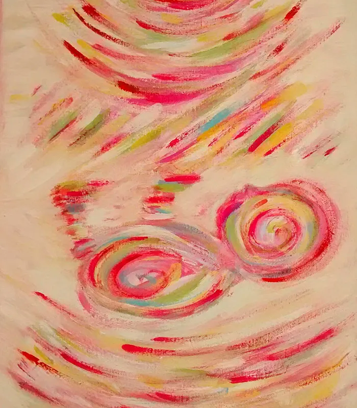 This Artist Transforms Black-And-White Sonograms Into Colorful Paintings