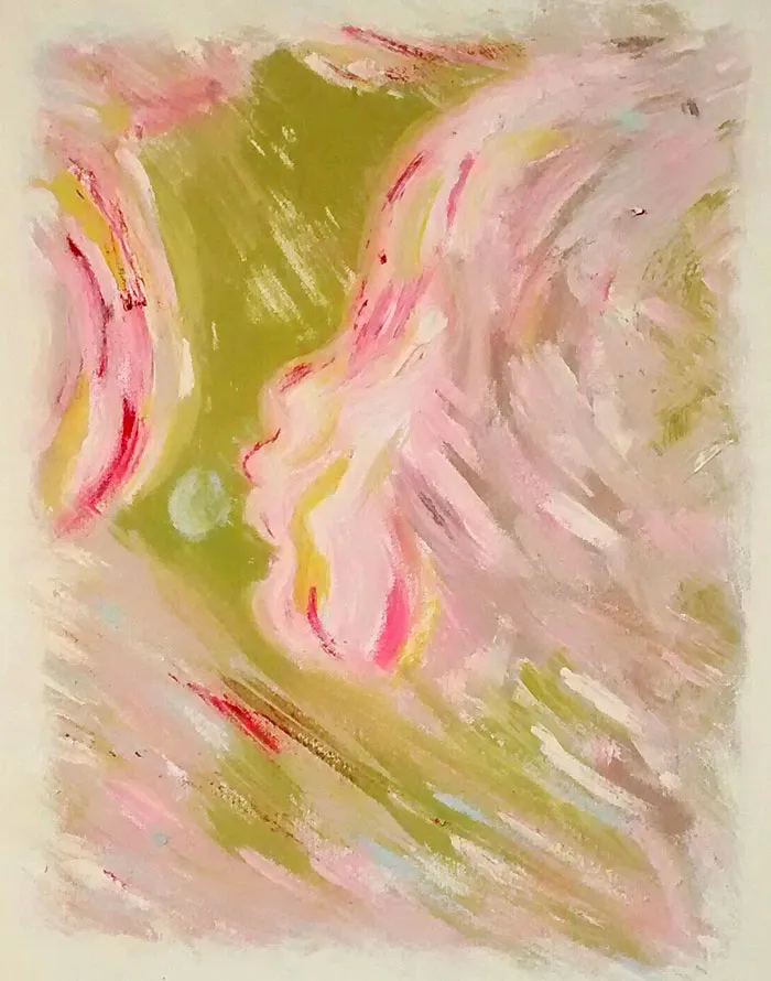 This Artist Transforms Black-And-White Sonograms Into Colorful Paintings