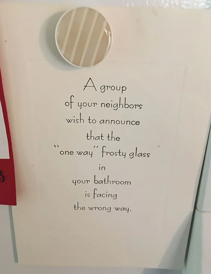 My Sister And Her Husband Live In A Small Town, They Came Home To This Note On Their Door