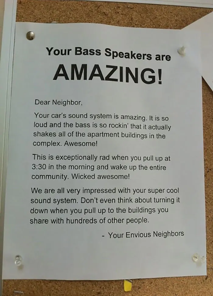 Somebody In My Apartment Complex Posted This At Our Mailboxes