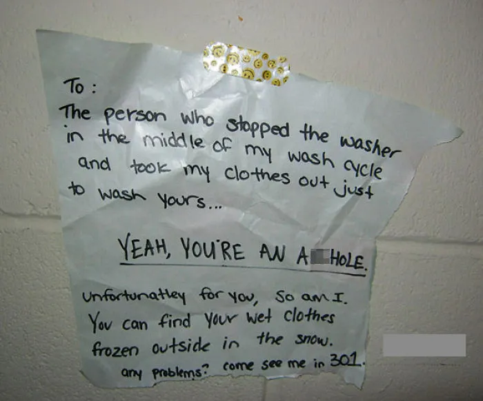 And Here You Thought Your Neighbors Were A**holes For Dumping Your Dry Laundry On A Table