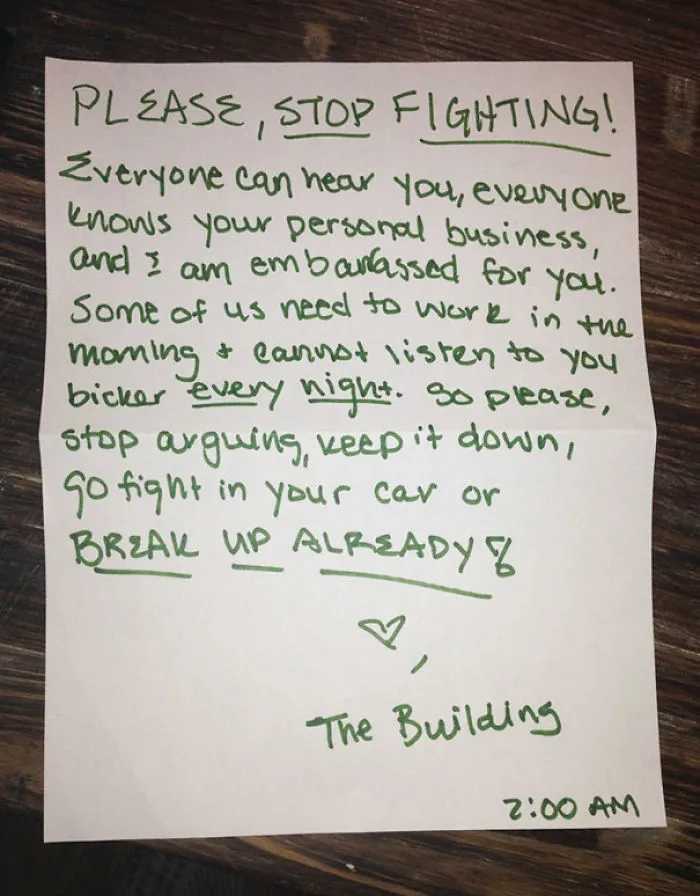 The Neighbors Need To Stop