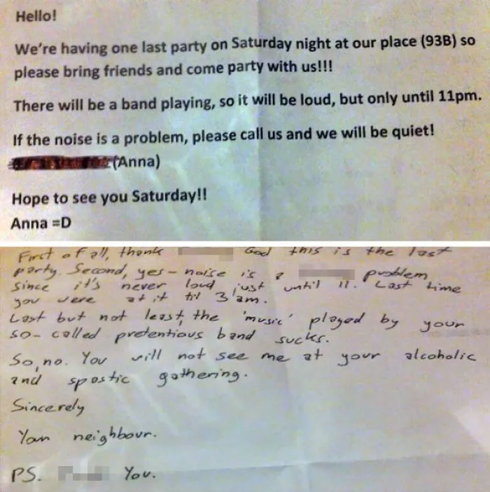 A Friend Of Mine Just Posted This On Facebook. Apparently Her Neighbors Don't Like Her Very Much