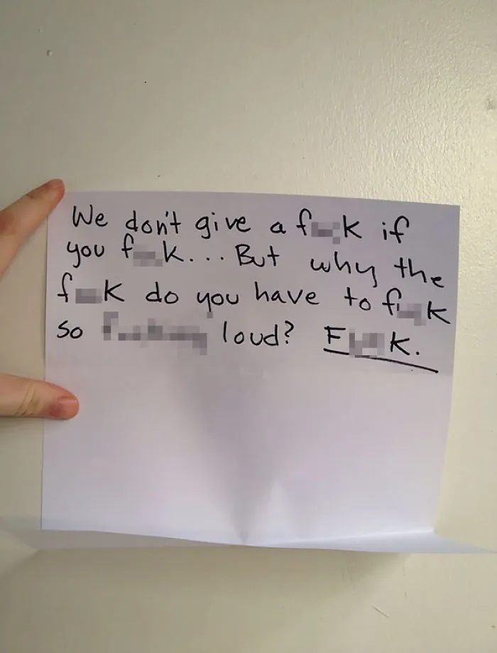 It Appears That My Neighbors Do In Fact Give A  F**k