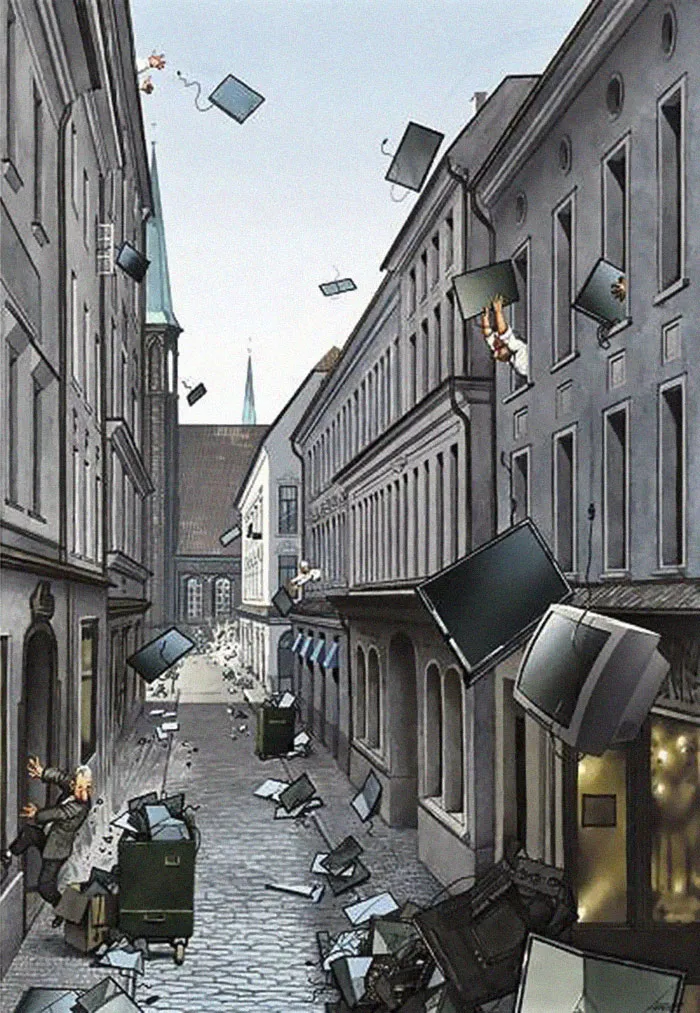 Lo que está mal con la sociedad actual captado en 31 honestas ilustraciones de Gerhard Haderer