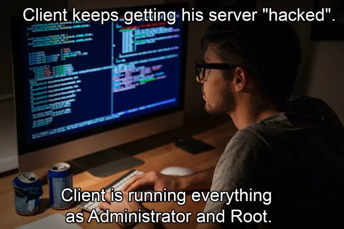 Client Keeps Getting His Server "Hacked"
