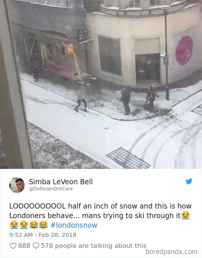 Internet Can't Stop Laughing At Brits Who Are In Absolute Chaos Because Of A Little Snow