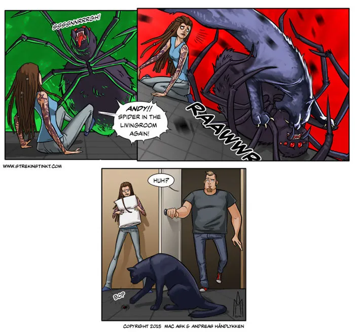 We're A Married Couple Who Illustrate Our Everyday Problems With A Surreal Twist