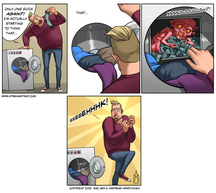 We're A Married Couple Who Illustrate Our Everyday Problems With A Surreal Twist