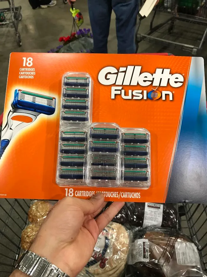 Hey, Gillette Would You Please Re-Think Your Packaging? Especially When We Need To Cut All The Excess Paper To Get To The Actual Product And The Package Become Useless
