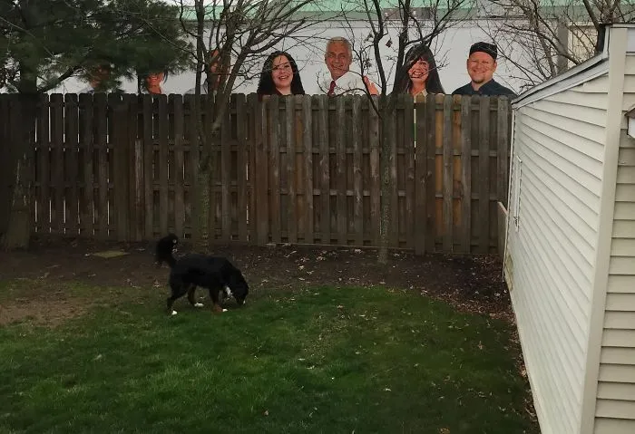 Delivery Truck Looks Like Giants Are Peeping Over The Fence