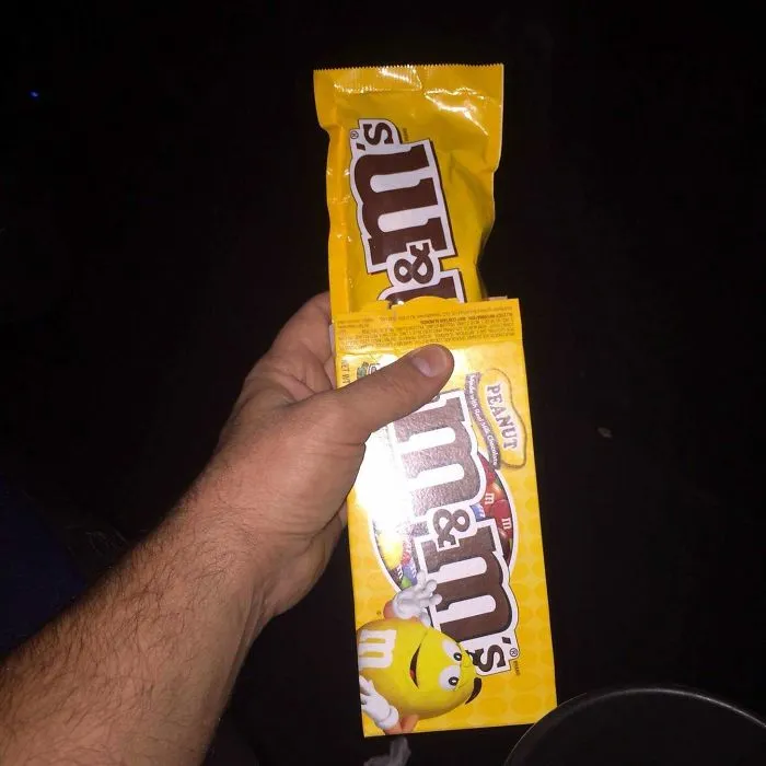 Opening A Box Of M&M's To Find A Bag Of M&M's