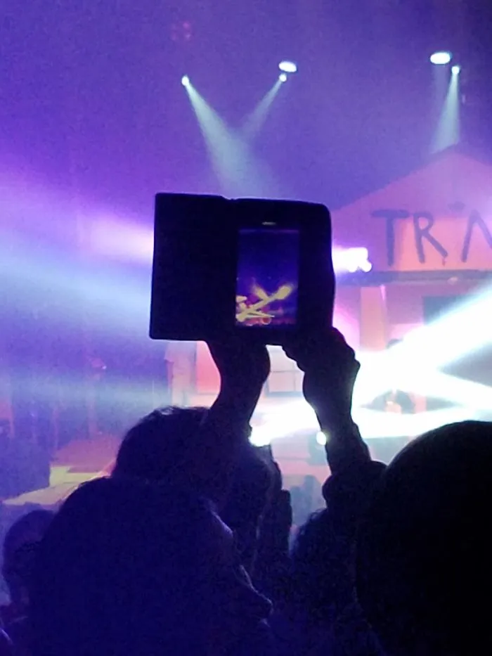 Los que hacen fotos o vídeos así en los conciertos