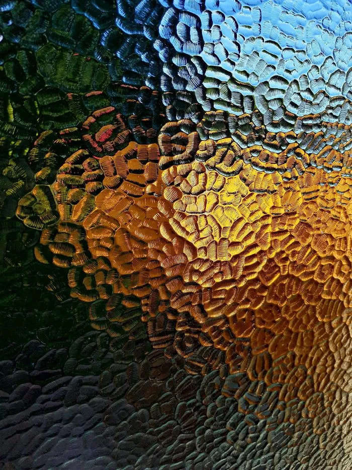 My Bathroom Window Looks Like An Abstract Painting Every Morning