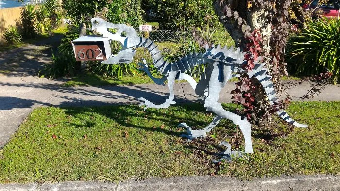 New Zealand T-Rex Letter Box