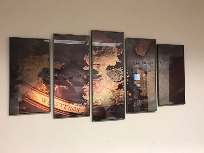 Pensó que era un mapa del mundo para poner en la sala de conferencias