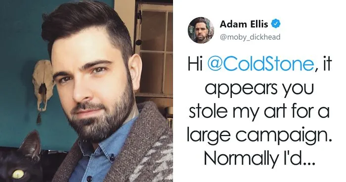 After Ice Cream Company Stole This Artist's Work, He Came Up With An Idea They Didn't Expect