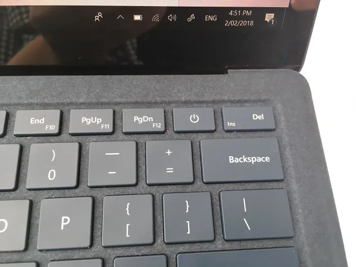 Surface Laptop Russian Roulette - Delete The Last Letter You Typed Or Power Off