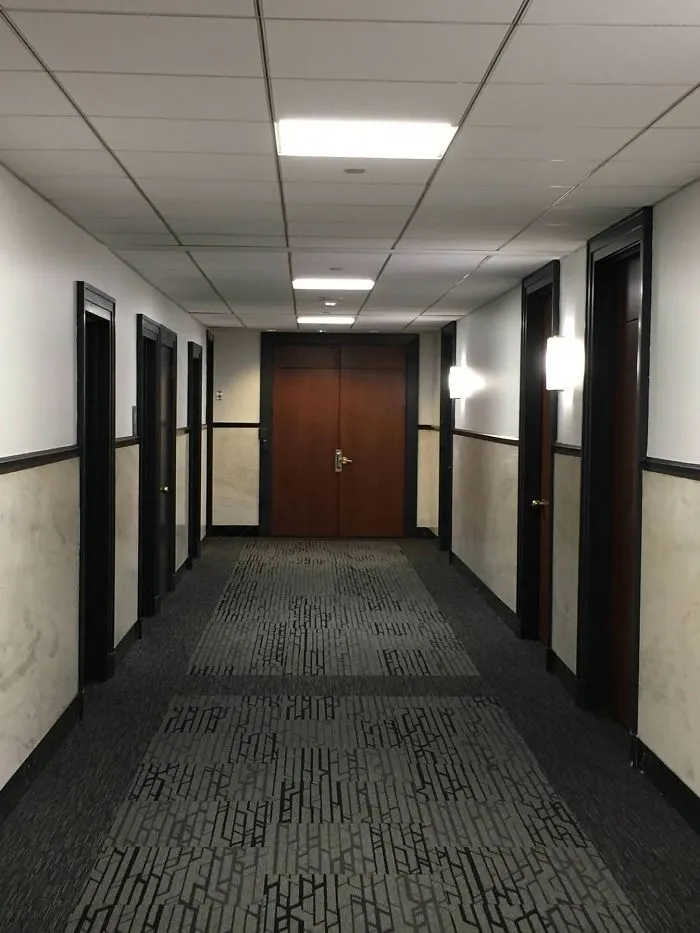This Door I See Everyday At The End Of The Hallway At My Work