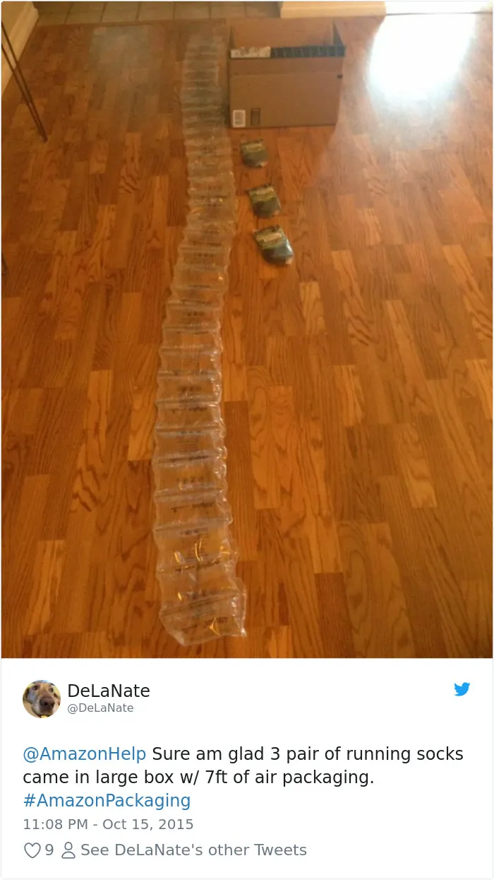 Todo este aire para proteger unos calcetines