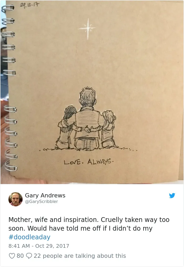 Disney Animator Illustrates Life With Two Children After His Wife Dies, And It Will Break Your Heart