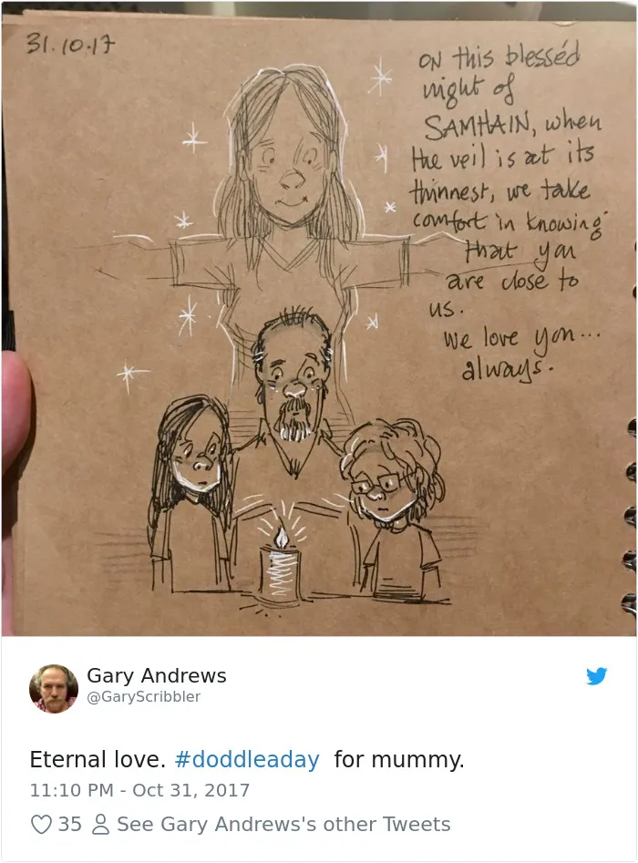 Disney Animator Illustrates Life With Two Children After His Wife Dies, And It Will Break Your Heart