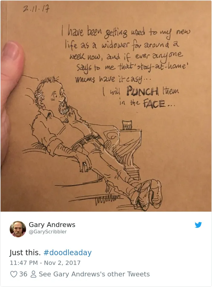 Disney Animator Illustrates Life With Two Children After His Wife Dies, And It Will Break Your Heart