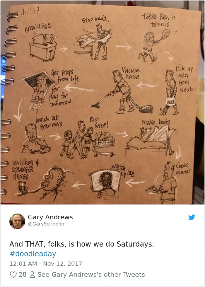 Disney Animator Illustrates Life With Two Children After His Wife Dies, And It Will Break Your Heart