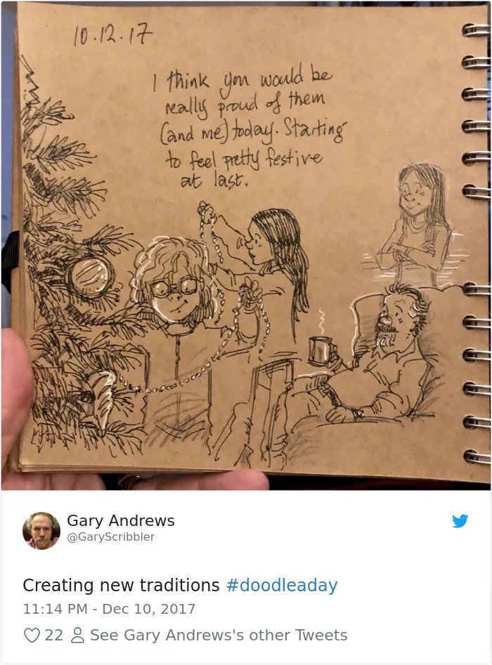 Disney Animator Illustrates Life With Two Children After His Wife Dies, And It Will Break Your Heart