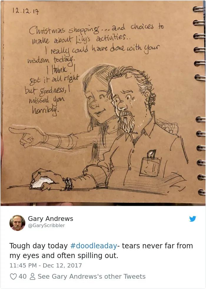 Disney Animator Illustrates Life With Two Children After His Wife Dies, And It Will Break Your Heart