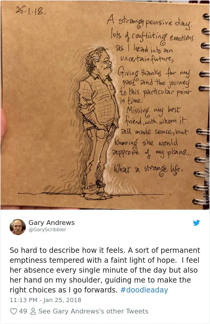 Disney Animator Illustrates Life With Two Children After His Wife Dies, And It Will Break Your Heart
