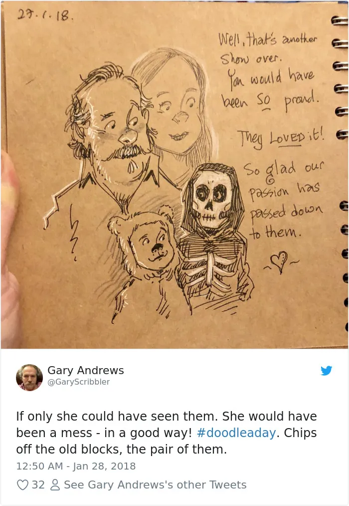 Disney Animator Illustrates Life With Two Children After His Wife Dies, And It Will Break Your Heart
